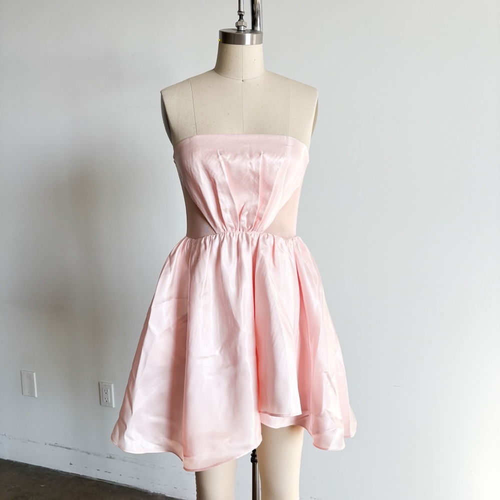 $368 NWT BCBGMaxAzria “Blair” Mini Dress in Pink Blush Sz 4